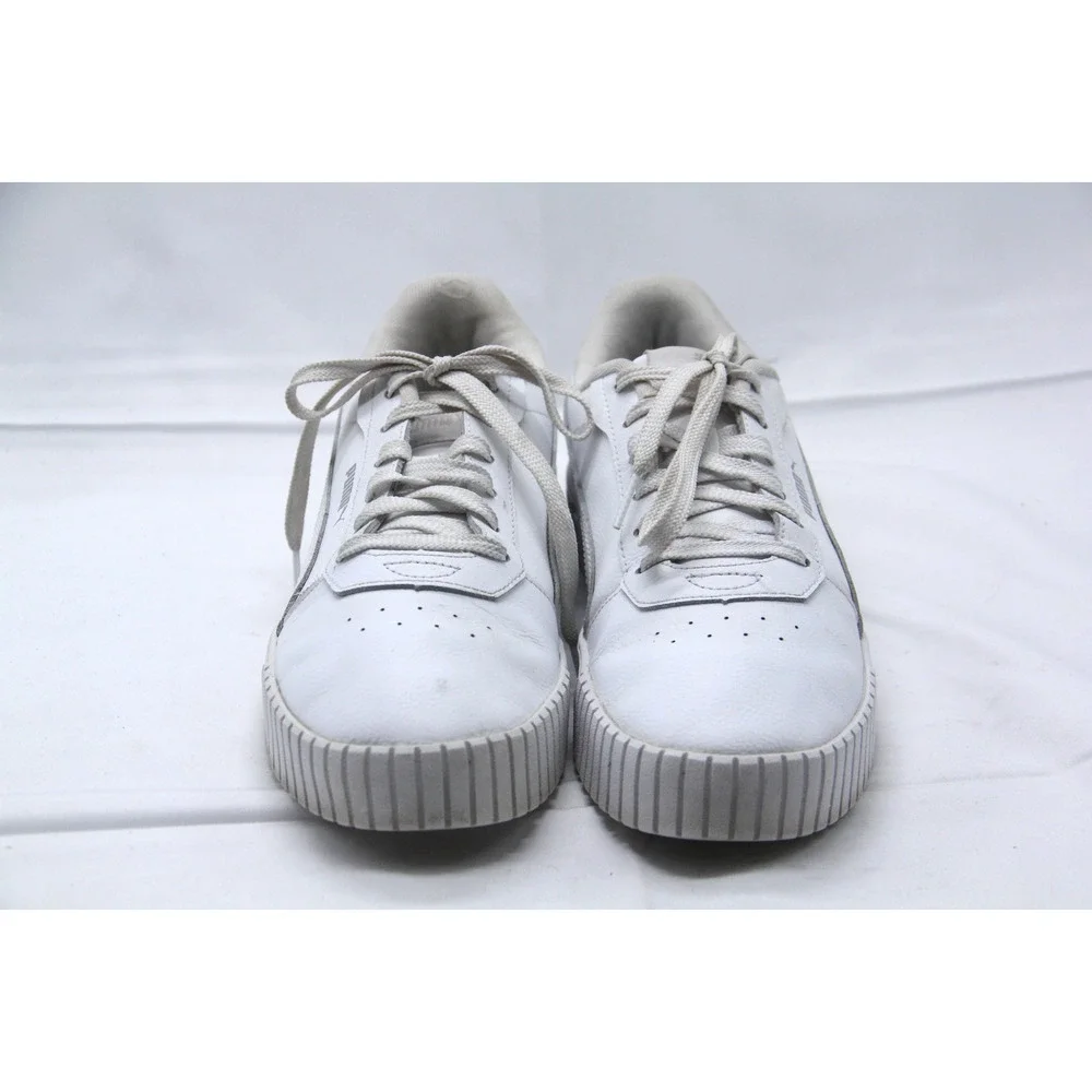 PUMA Carina 2.0 Shoes Womens Size 10.5 White Leather Casual Sneakers
